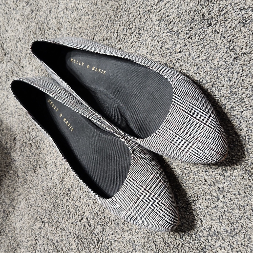Kelly & Katie plaid flats
